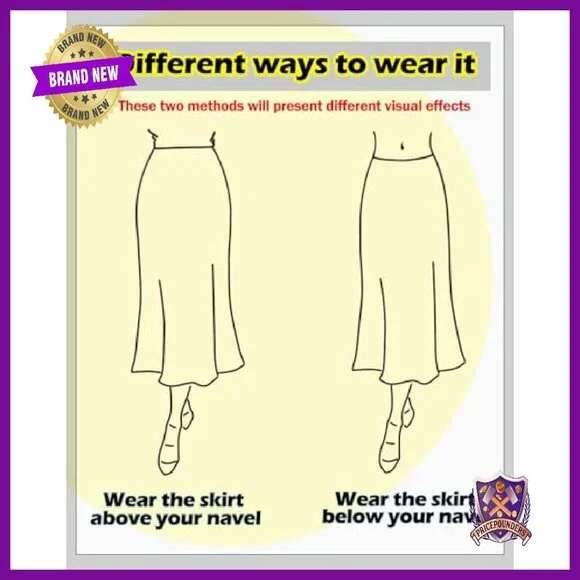 Satin High Waisted Maxi Skirt Hidden Elastic Waistband A-Line Long - Picture 6 of 8